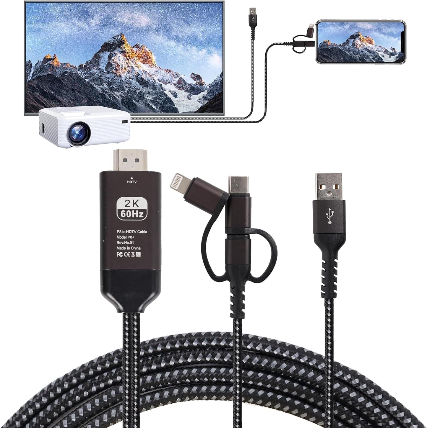 🔥 Câble SmartLink HD – Transformez Votre Téléphone en Écran Géant !